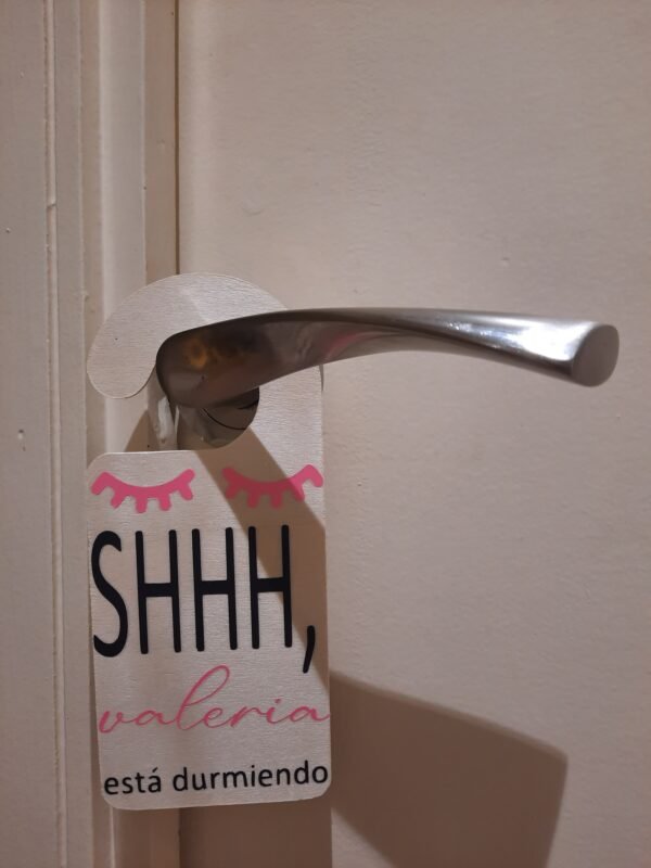 Colgador puerta "SHH” - Imagen 3