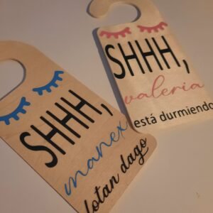 Colgador puerta "SHH”