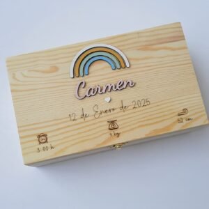 Caja madera Natalicio