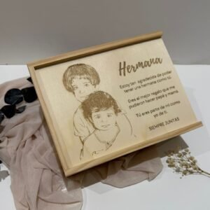 Caja personalizada con foto grabada